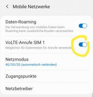 Samsung Galaxy Anrufe werden automatisch beendet