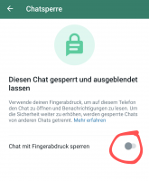 WhatsApp Chatsperre – Chats mittels Fingerabdruck schützen